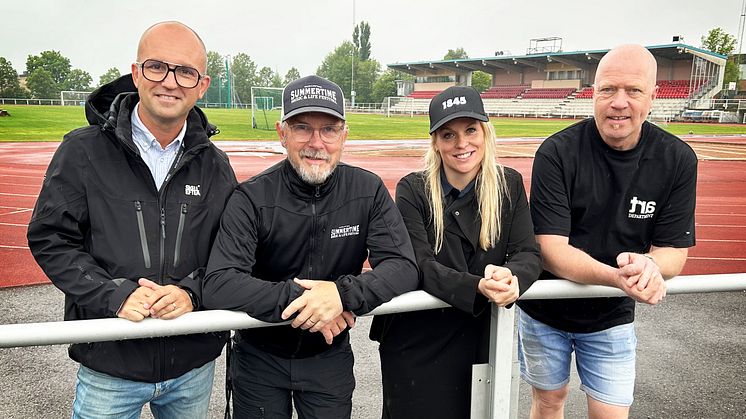 Bildtext: Mats Bergkvist Skellefteå kommun, Thomas Lindgren, Skellefteå Summertime, Sofia Sturesson, Skellefteå kommun och Gunnar Karlsson, Skellefteå Summertime. Foto: David Ekström