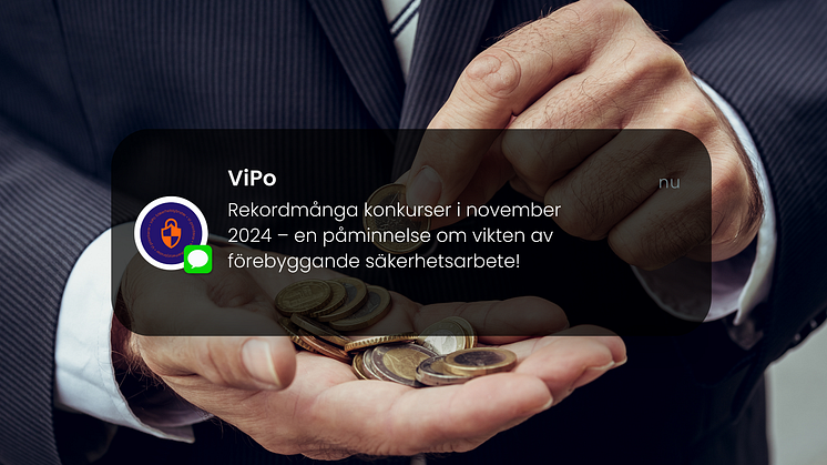 Rekordmånga konkurser i november 2024 – en påminnelse om vikten av förebyggande säkerhetsarbete