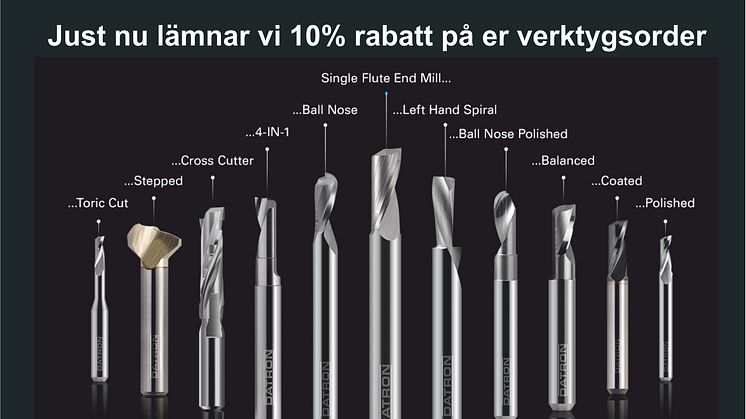 CNC fräsverktyg från DATRON - lång livslängd och ger perfekta resultat