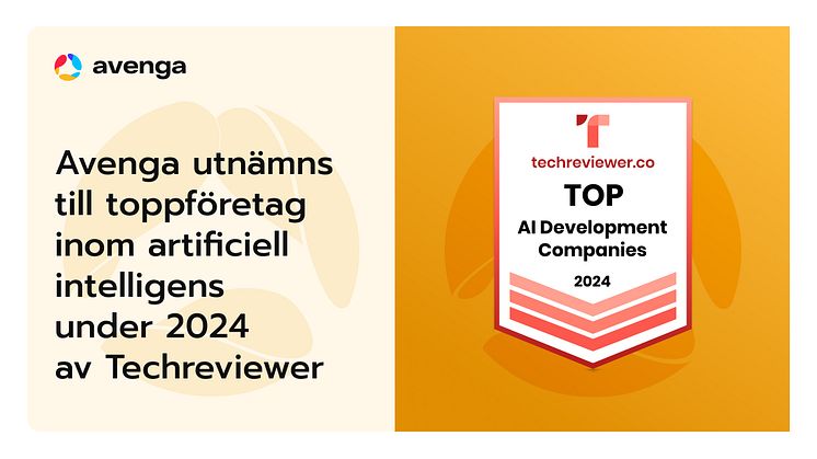 Avenga utnämns till toppföretag inom artificiell intelligens under 2024 av Techreviewer