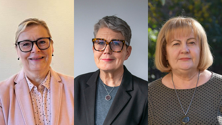 Catherine Isaksson, generalsekreterare för CIS, Anna Tibblin, generalsekreterare för We Effect och Aurelia Bondari, execuative director för FARM 
