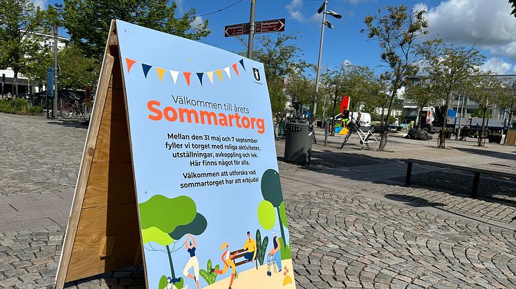 Nu börjar vi bygga årets sommartorg