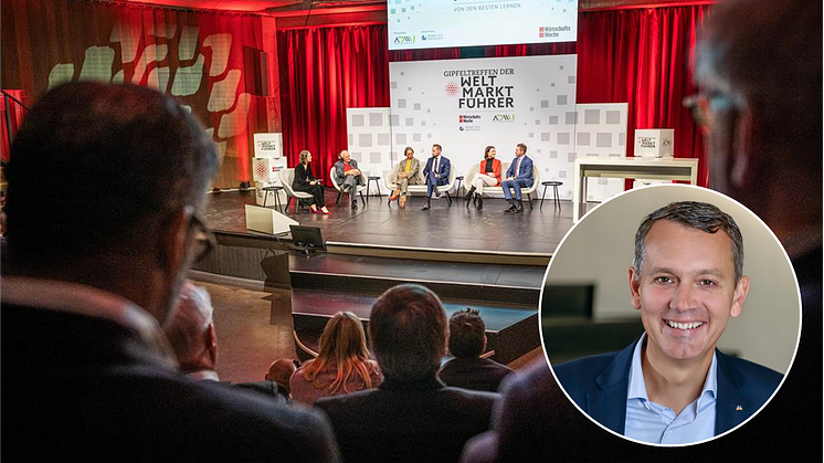 Christoph Werner auf dem Gipfeltreffen der Weltmarktführer in Schwäbisch Hall