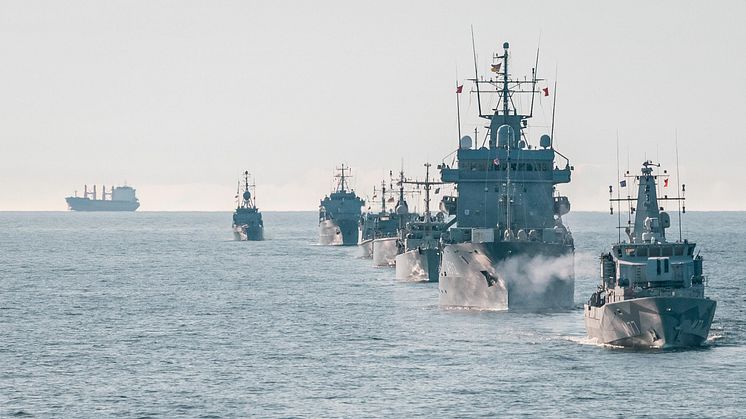 Pressinbjudan: Besök Natos stående minröjningsstyrka där svenska minröjningsfartyget HMS Ulvön ingår 