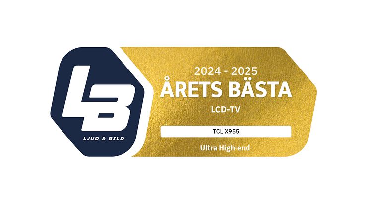 TCL TV-modeller utsedda till Årets bästa av Ljud & Bild