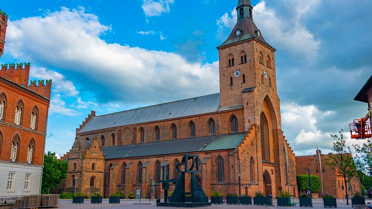 Virksomhederne Leica Geosystems og Innopixel skal sammen lave en komplet 3D-scanning af Odense Domkirke. Projektet skal bane vejen for i fremtiden bedre at kunne sikre Danmarks over 350.000 bevaringsværdige bygninger. Foto: Leica Geosystems A/S.