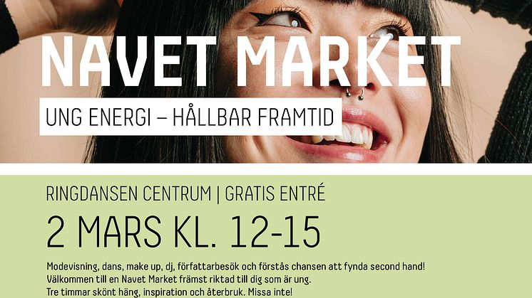 En del av affischen på Navet Market