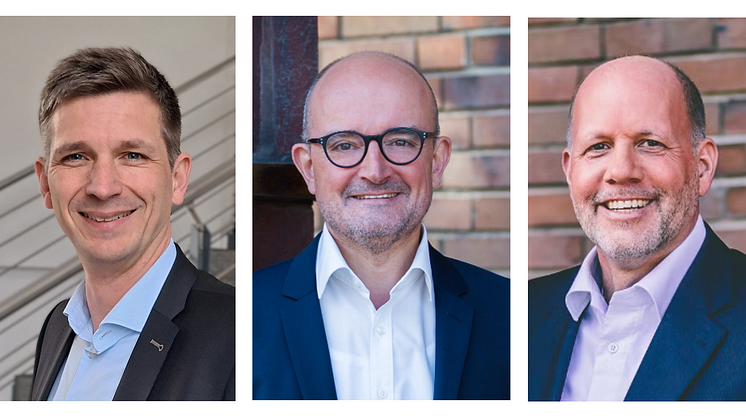 Jens Viefhues (l.) wird im November neuer technischer Geschäftsführer der Westfalen Weser Netz, Andreas Speith wechselt dann in die Holding. Stefan Freitag (r.) wurde als Geschäftsführer der Energieservice Westfalen Weser bestätigt.