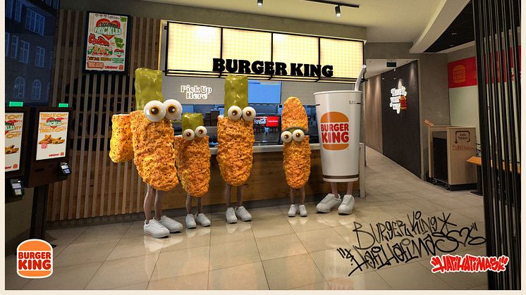 Burger King® bringt SocialMedia Hype auf den Tisch: Hamburger Künstler Hati Hati Mas inszeniert Fricklemania