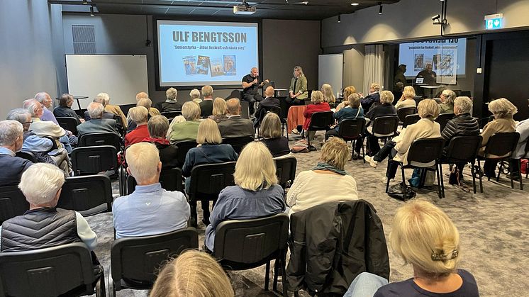 Seniorstyrka i rörelse – Uffe Bengtsson mötte SPF-ledare i föreläsning om livskraft, ålderism och nästa steg