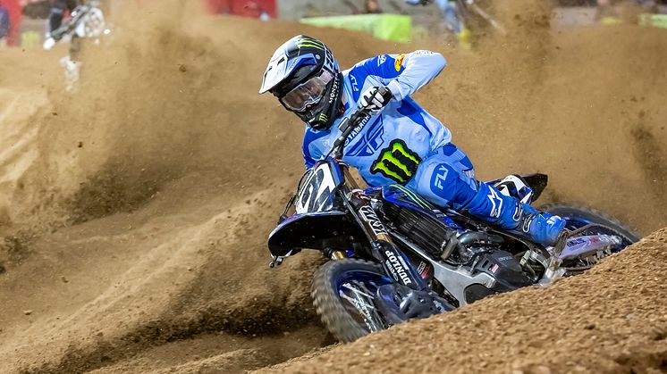 450SX：今季初のトリプルクラウンで1/5/3位とし総合2位、ランキング4位とした#2 C・ウエブ（YZ450F）