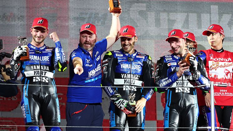 Yamalube YART EWC Official Team Takes 2nd for First Ever Suzuka 8 Hours Podium