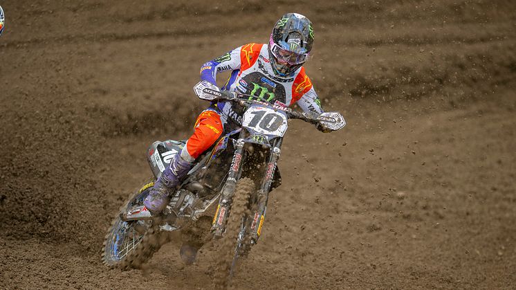 MXGP：5位／3位の総合4位で表彰台獲得をわずかに逃した#10 カルバン・ファランデレン（YZ450FM）