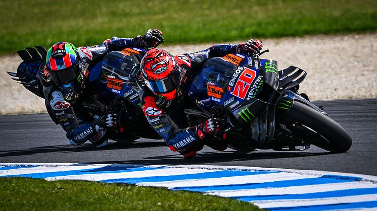 18番手グリッドからスタートし9位フィニッシュの#20 F・クアルタラロ（YZR-M1）
