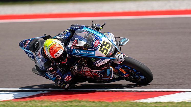 WorldSBK 5/3：11番グリッドからスタートもミスがあり18位となった#55 A・ロカテッリ（YZF-R1）