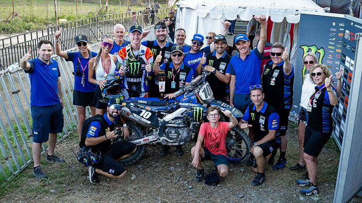  MXGP：両レースで3位を獲得、２戦連続で総合3位とした#10 カルバン・ファランデレン（YZ450FM）