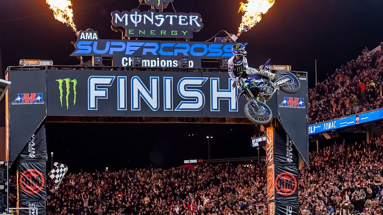 450SX：今季初優勝でランキングトップに立った#3 E・トマック（YZ450F）