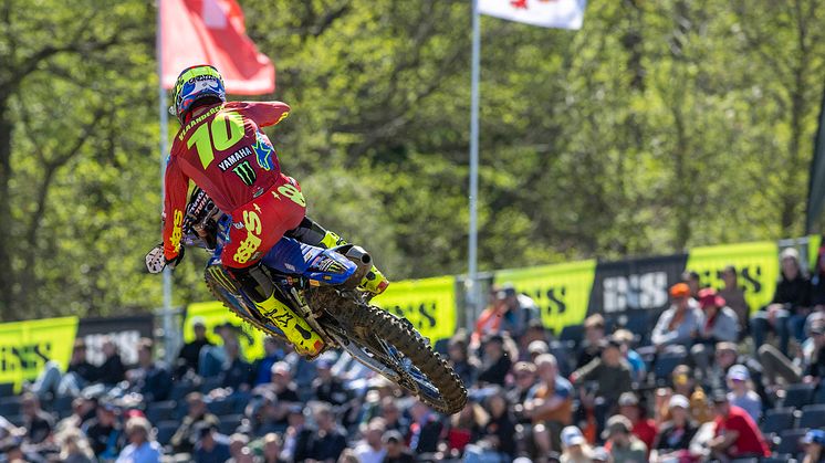 MXGP：両レースで9位を獲得し総合8位となった#10 カルバン・ファランデレン（YZ450FM）