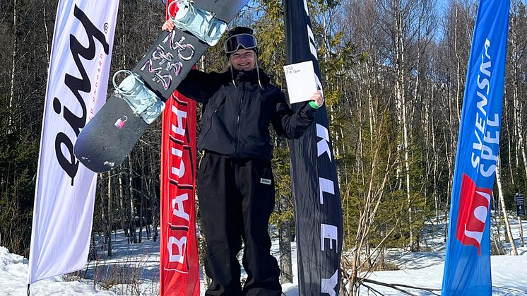 Filippa Högström vann både deltävlingen i Funäsdalen och totala SSS. Foto: Jesper Norén/SSF.