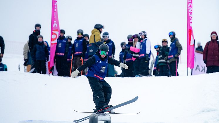Swedish Slopestyle Tour i Järvsö 2024. Foto: Daniel Bernstål. 