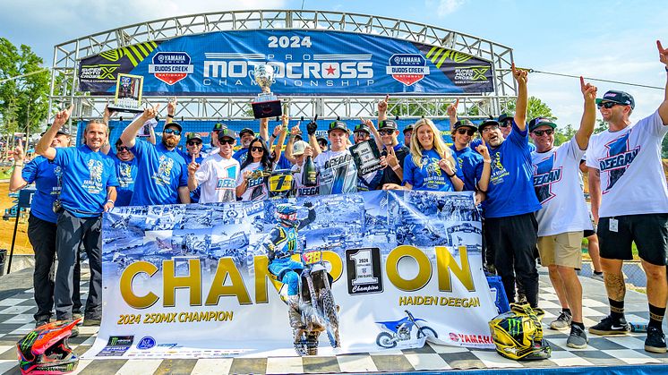 AMAモトクロス選手権250MX ディーガン選手＆YZ250Fが最終戦を待たずに初のチャンピオンを獲得