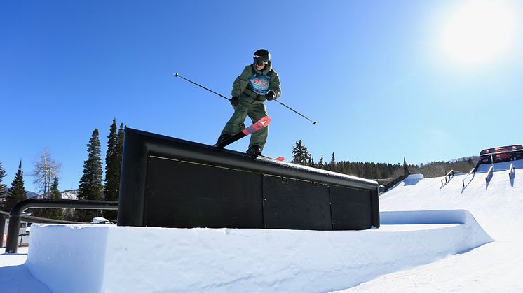 Oliwer Magnusson under världscupen i Aspen, USA. Foto: @fisparkandpipe. 