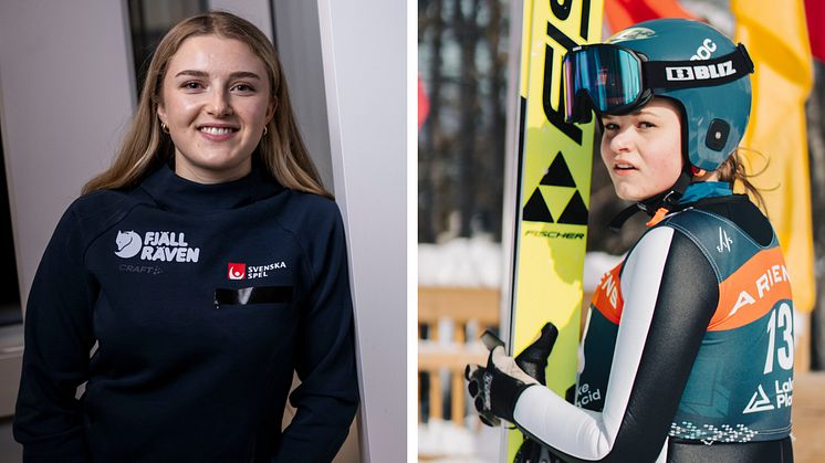 Frida Westman och Jenny Forsberg. Foto: Bildbyrån/FIS.