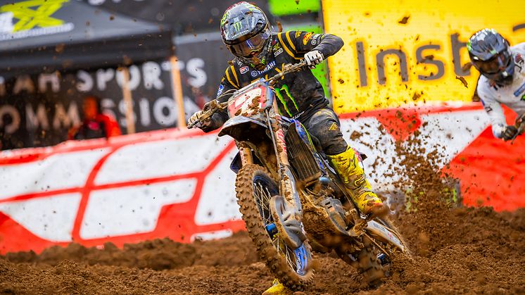 450SX：2位とし今季10回目の表彰台を獲得、ランキングトップを守った#2 C・ウエブ（YZ450F）