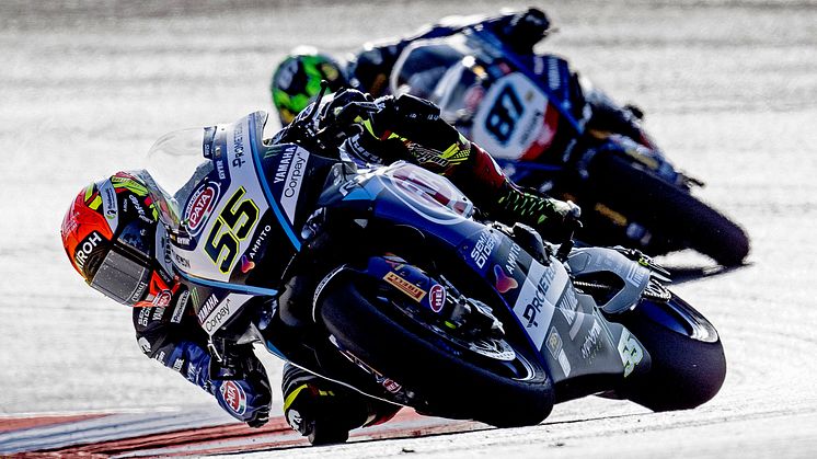  WorldSBK 8/10：レース1、11位でチェッカーを受けた#55 A・ロカテッリ（YZF-R1）