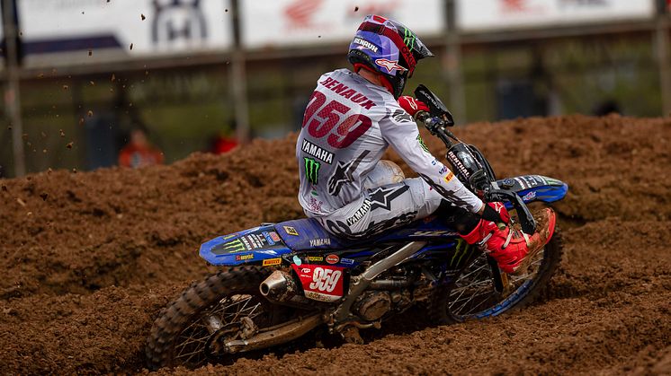 MXGP：両レースで転倒も10／11位で総合10位とした#959 マキシム・ルノー（YZ450FM）