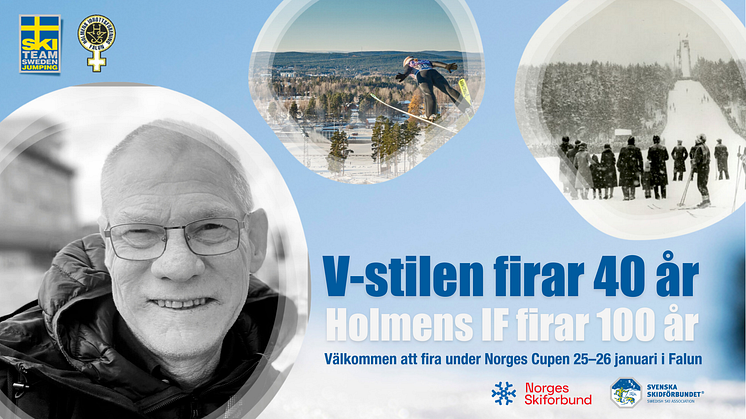 V-stilen firar 40 år och Holmens IF fyller 100 år – välkommen att fira under Norges Cup i Falun