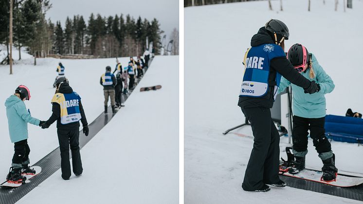 Alla på snö i Vännäs. Foto: Amelie Näslund/Liljaskolan.