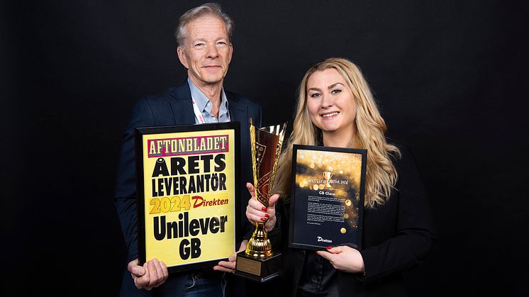 Unilever/GB Glace tog hem priset för Årets leverantör på Direktenträffen 6–7 april.