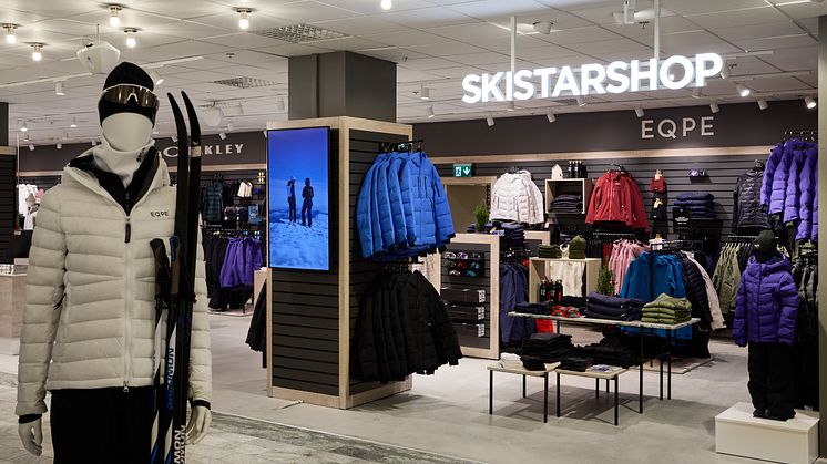 Från och med idag välkomnas alla kunder till första butiken i Stockholm, belägen på plan 3 i Nordiska Kompaniet. Foto: SkiStar