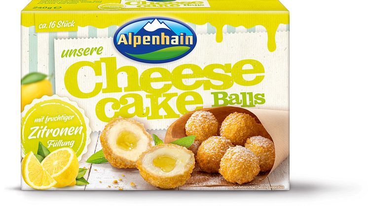Sommerliche Sorte: Alpenhain präsentiert Cheesecake Balls Zitrone 
