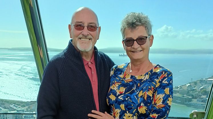 “This is marvellous news for anyone on the island who is unfortunate enough to have a stroke and need support." Stroke survivor Chris Messer with his wife Joeley