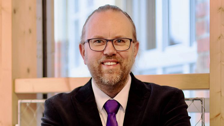 På bilden: Mikael Enmalm, ny partiledare för Piratpartiet. Foto: Helena Lingmar