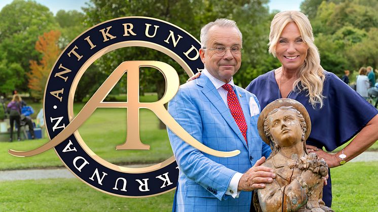 Antikvitetsexperten Knut Knutson och programledaren Anne Lundberg kommer tillbaka till Härnösand den 4 september. Foto: Ulrika Malm/SVT