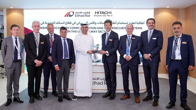 Etihad Rail and Hitachi Rail contract signing