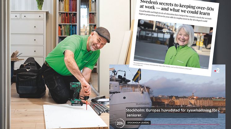 Svenska pensionärer som jobbar väcker internationell uppmärksamhet