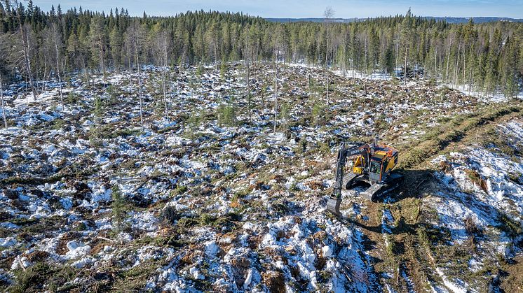 Volvo EC220E High & Wide: Perfekt i tufft skogsarbete