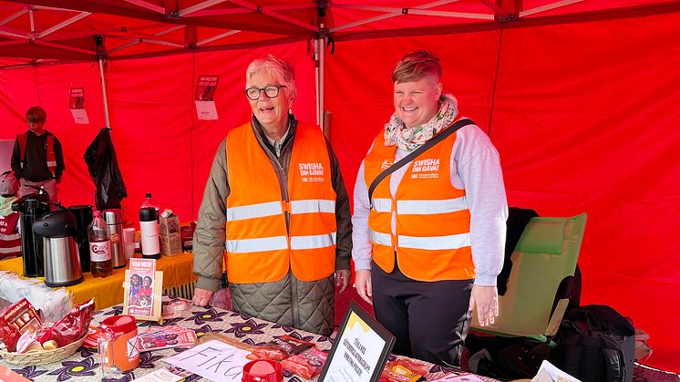 På Avenyn i Göteborg anordnades en heldag för Världens Barn för andra året i rad. Foto: Sigrid Hassan Petersson / Riksinsamlingen