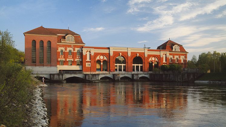 Neben dem Wasserkraftwerk Langweid öffnen am UNESCO-Welterbetag auch die historischen Wasserkraftwerke Gersthofen und Meitingen ihre Türen für Besucher.