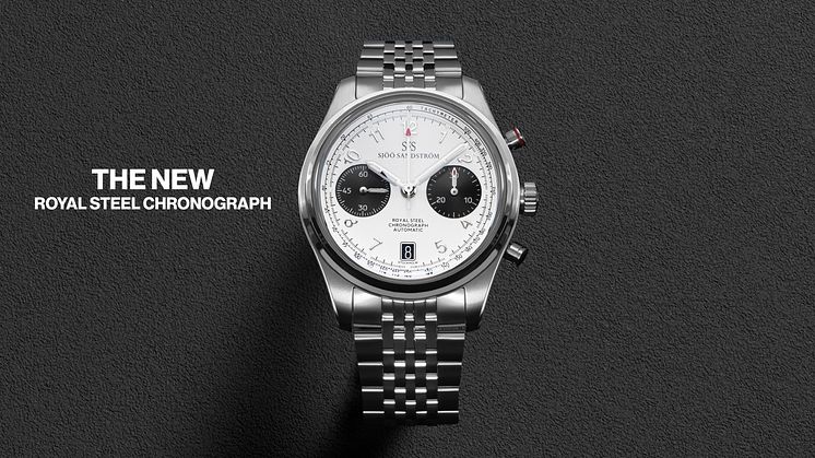 Sjöö Sandström lanserar ny Royal Steel Chronograph