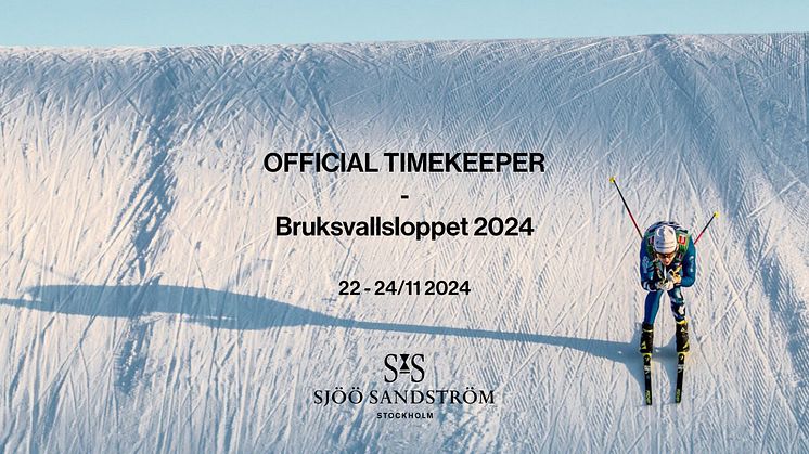 Sjöö Sandström officiell tidtagare för Bruksvallsloppet 2024