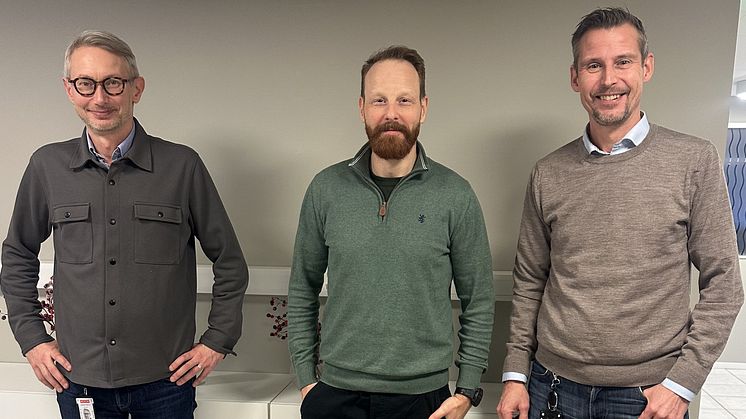 Martin Carlstein (MED), Raymond Halvorsen (Norgem), Christian Carlstein (MED)