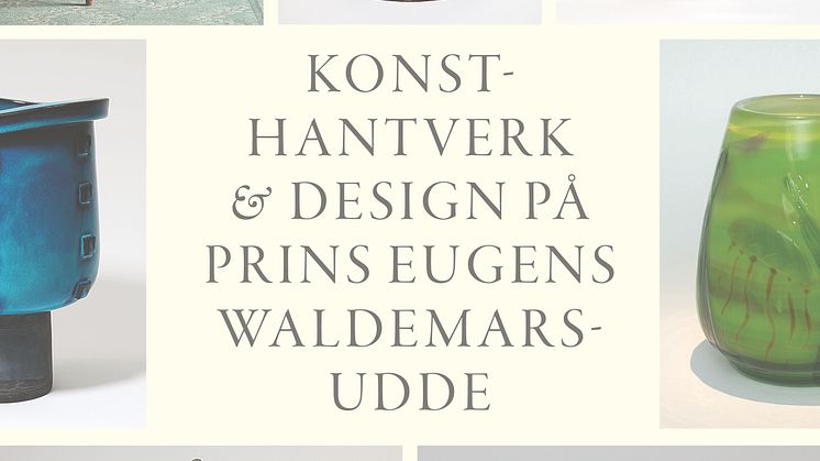 Omslag till boken Konsthantverk och design på Prins Eugens Waldemarsudde. Bild beskuren.