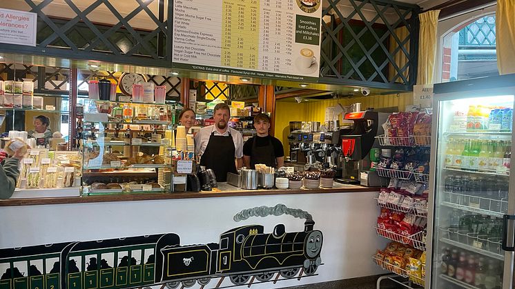 The Runaway Café in Lewes station - more pictures to download below