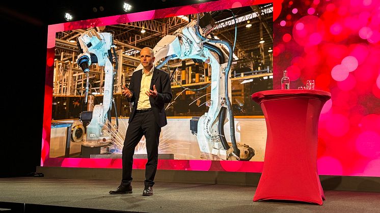 Per-Anders Gustafsson, talar som nyvald styrelseledamot på Energiföretagen Sveriges konferens Energi 2025.