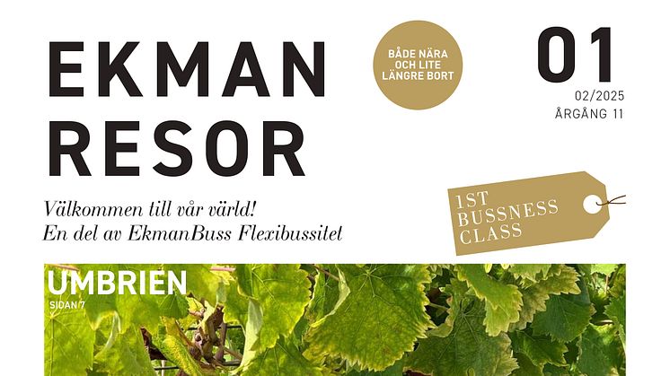EkmanResor Ist Bussness Class resekatalog nr. 01 2025